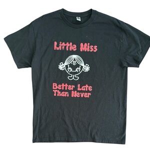 Gildan Black Short Sleeve Tee with Playful Design